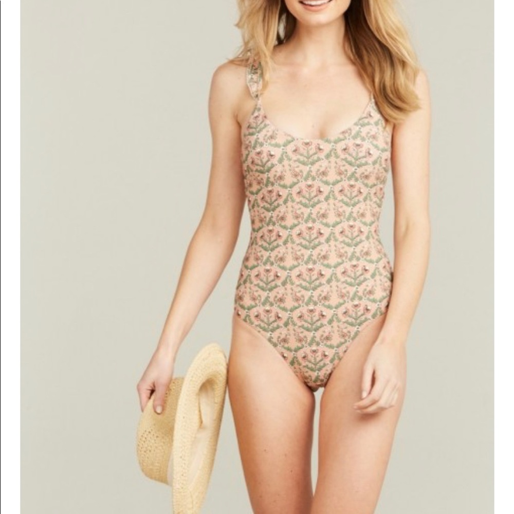 COPY - NWT Hampton Scoop Ruffle Bathing Suit -1 Piece